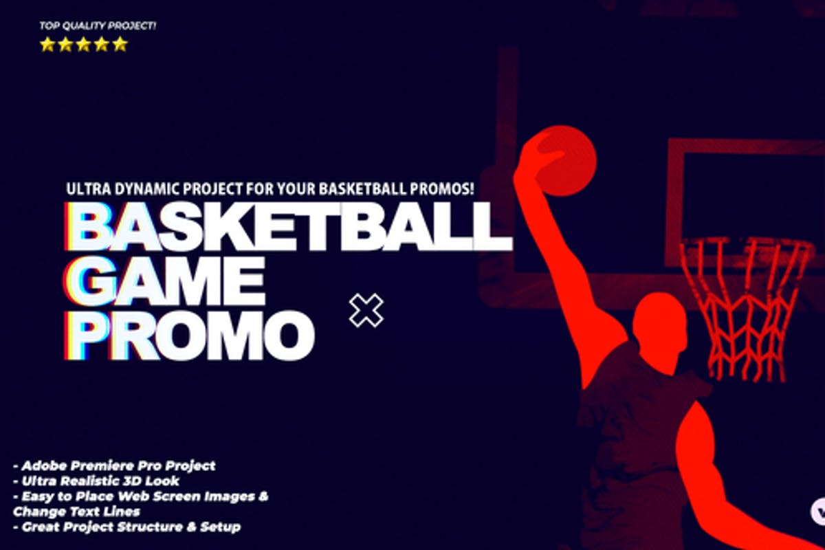 Basketball Game Promo - Basketball Intro Premiere Pro