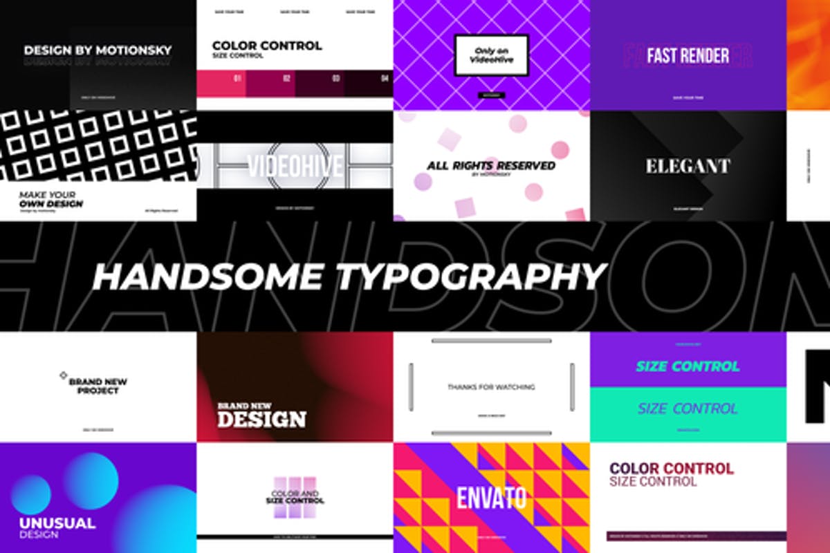 Handsome Typography Pack | Premiere Pro