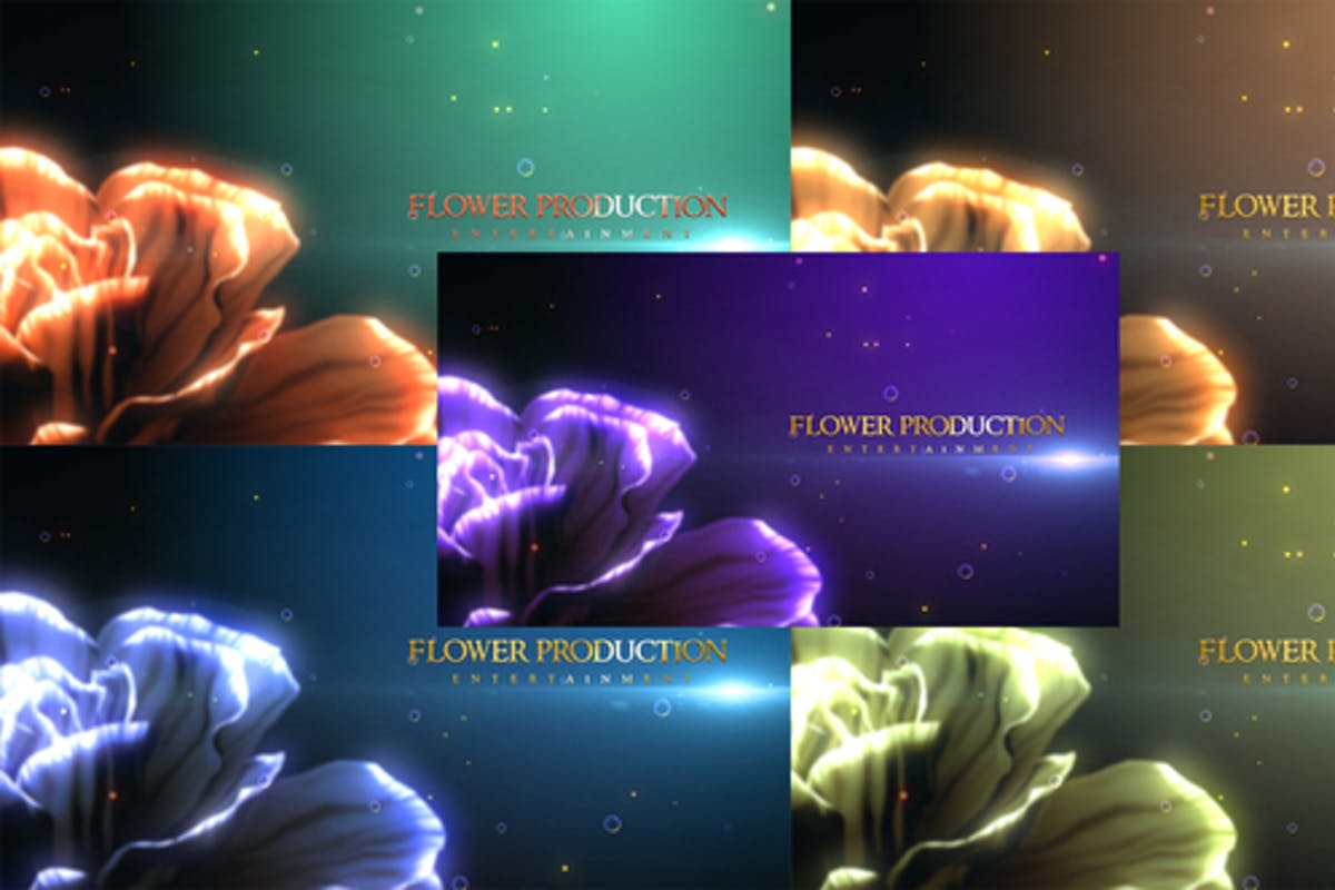 Flower Movie Titles Mogrt for Premiere Pro