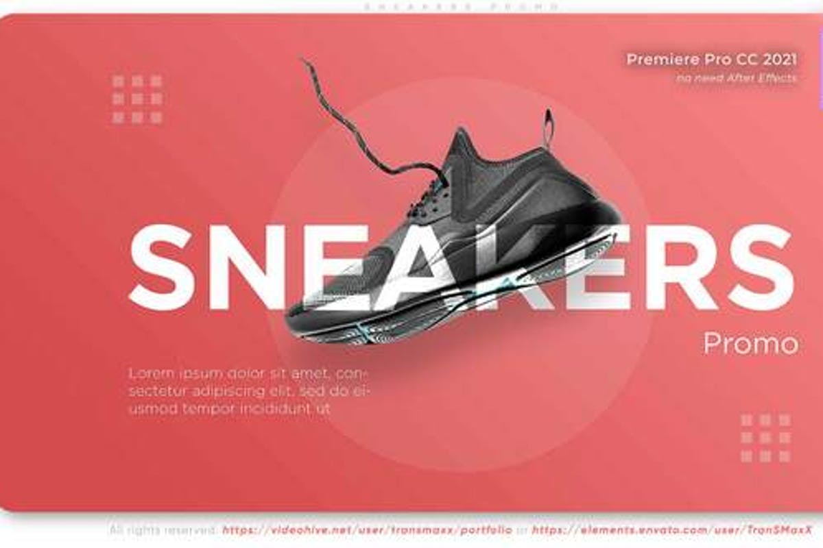 Sneakers Promo for Premiere Pro
