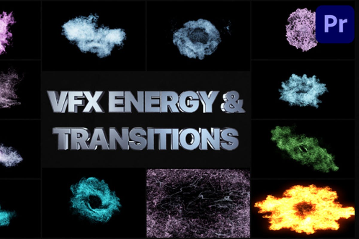 VFX Energy Elements And Transitions Premiere Pro MOGRT