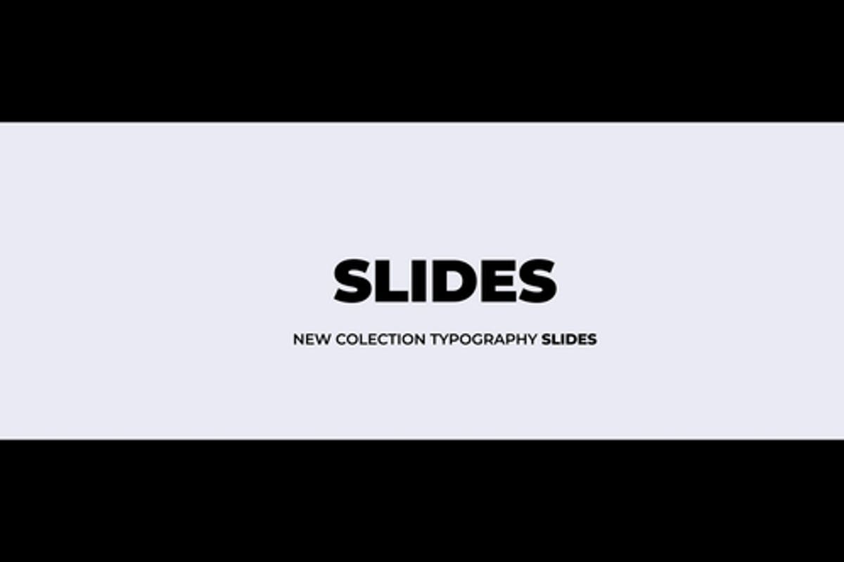 Typography Slides Premiere Pro Templates