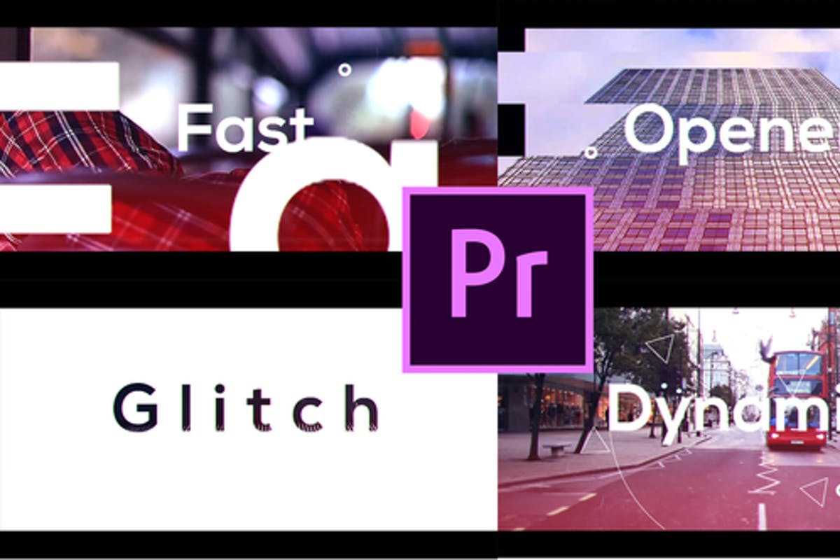 Fast Glitch Opener for Premiere Pro