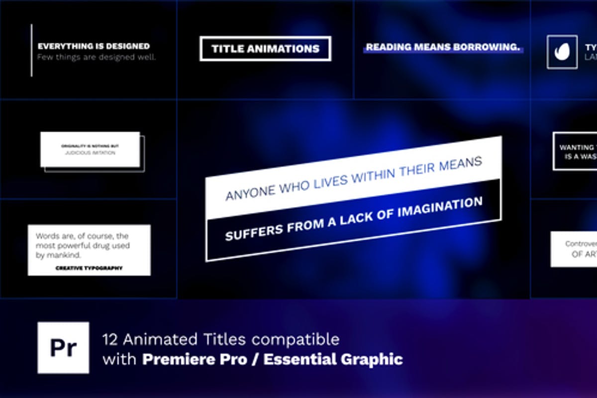 Animated Titles for Premiere Pro