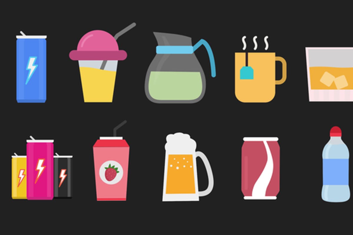 Drinks Animated Icons For Premiere Pro