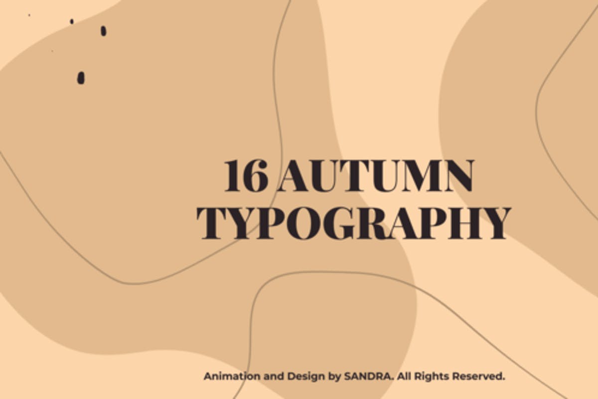 Autumn Typography For Premiere Pro