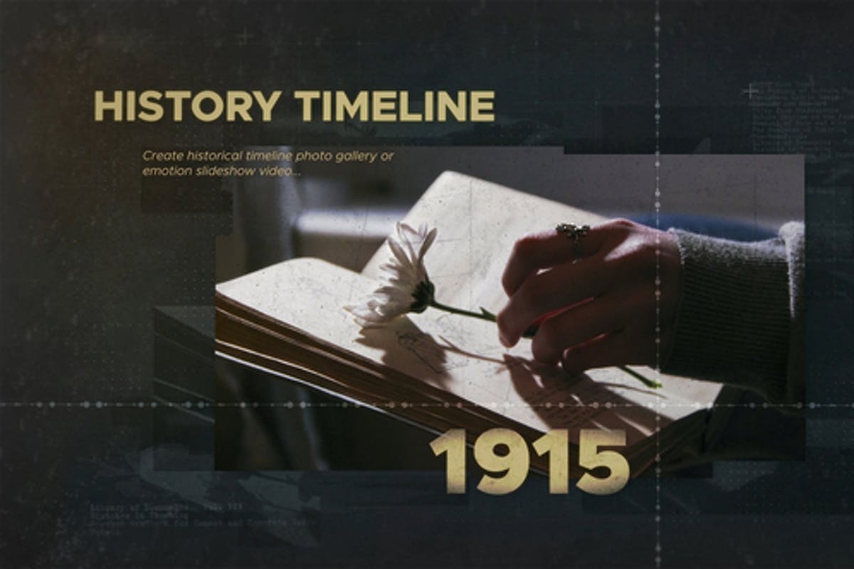 History Memories Timeline Promo For Premiere Pro