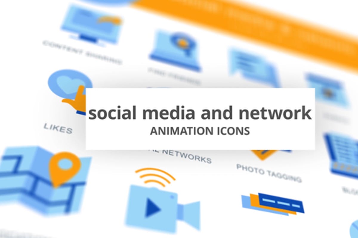Social Media & Network - Animation Icons