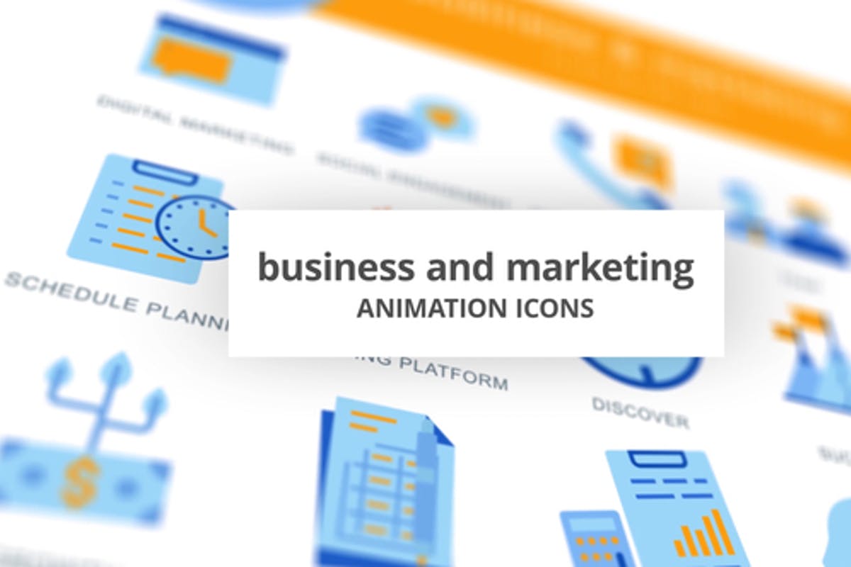 Business & Marketing - Animation Icons