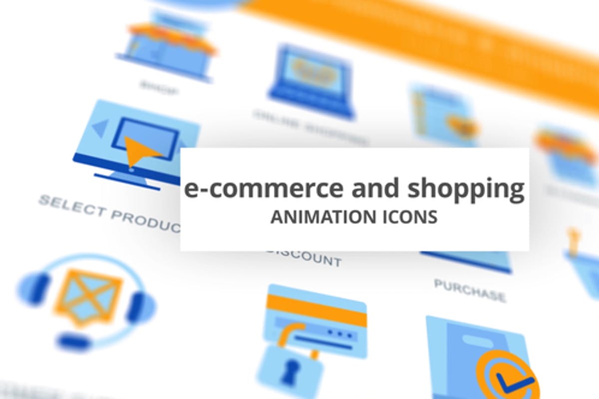 E-Commerce & Shopping - Animation Icons