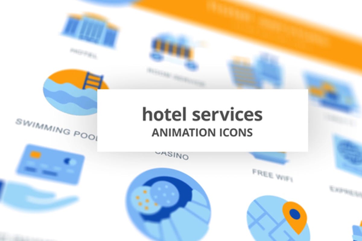 Hotel Services - Animation Icons