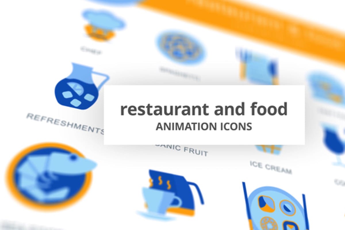 Restaurant & Food - Animation Icons
