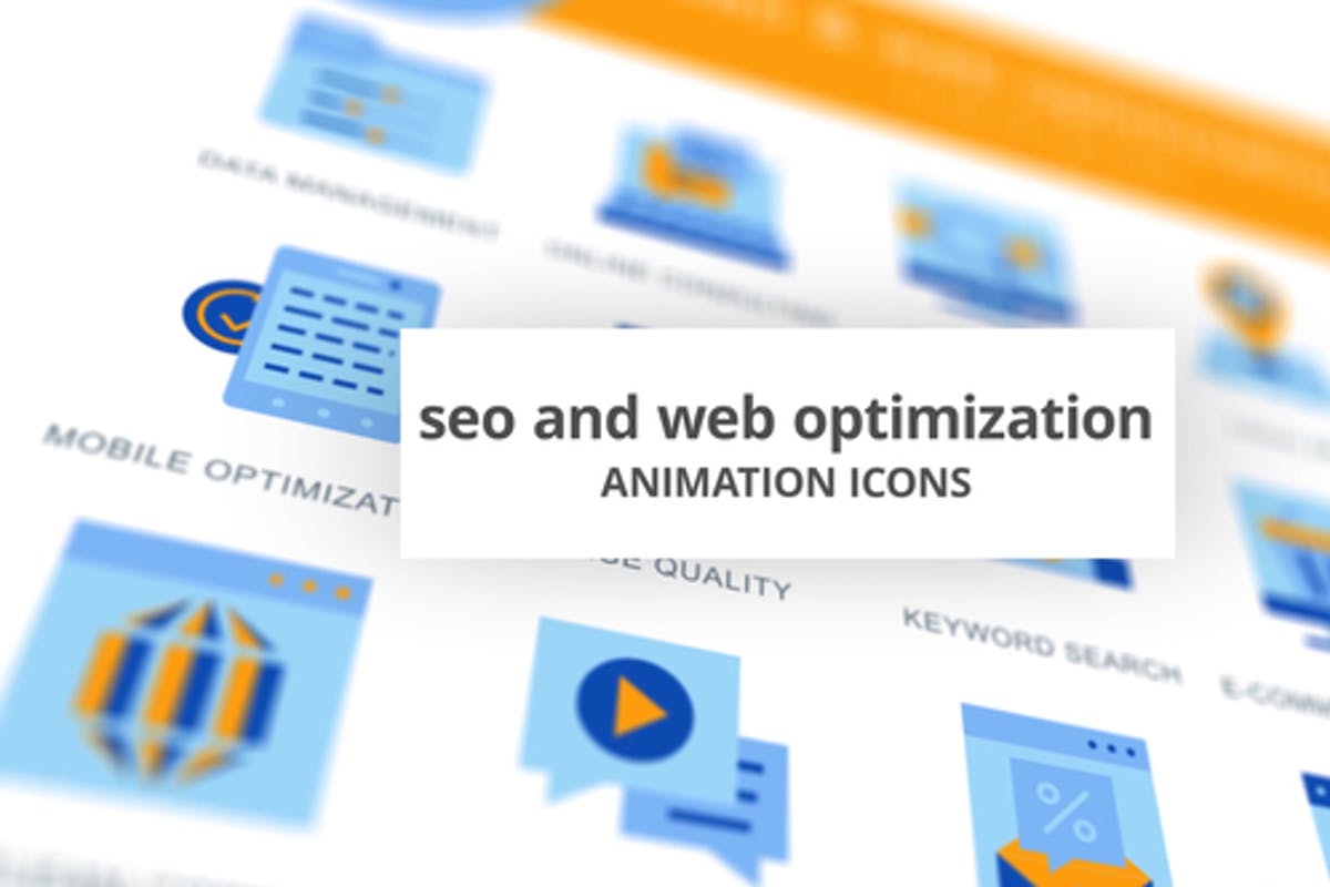 SEO & Web Optimization - Animation Icons