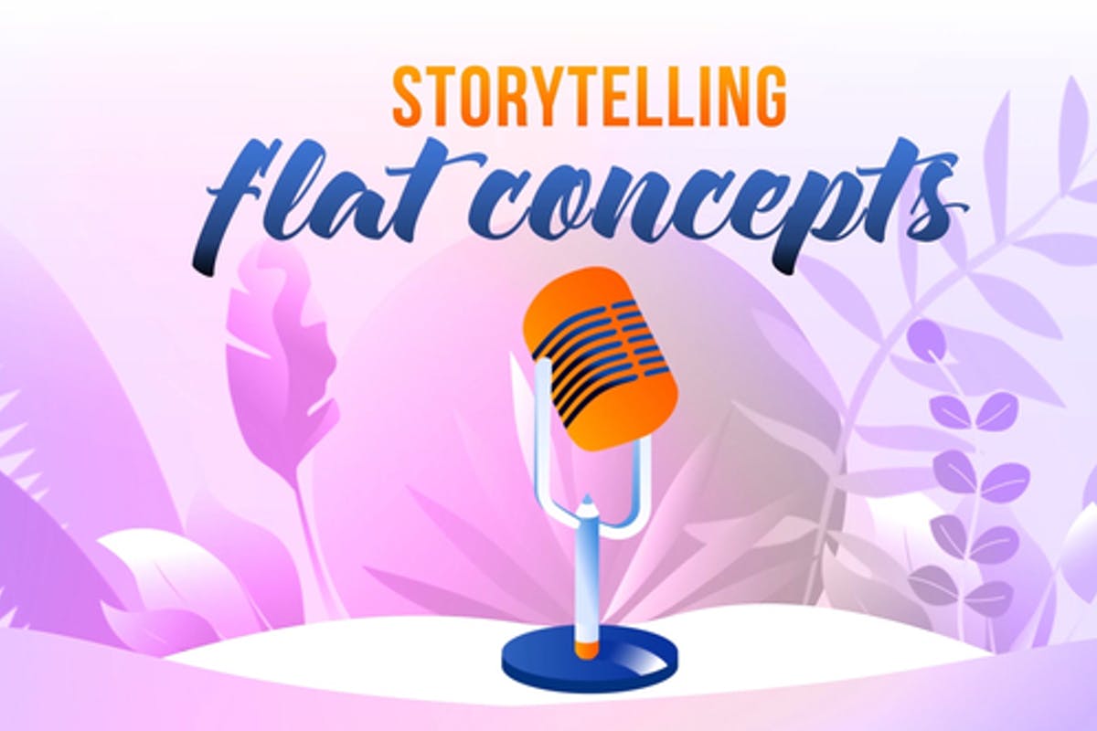 Storytelling - Flat Concept