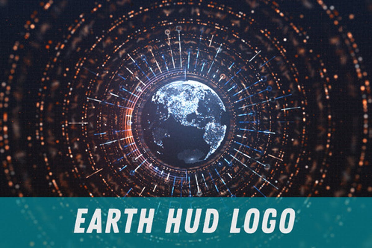 Earth HUD Logo For After Effects