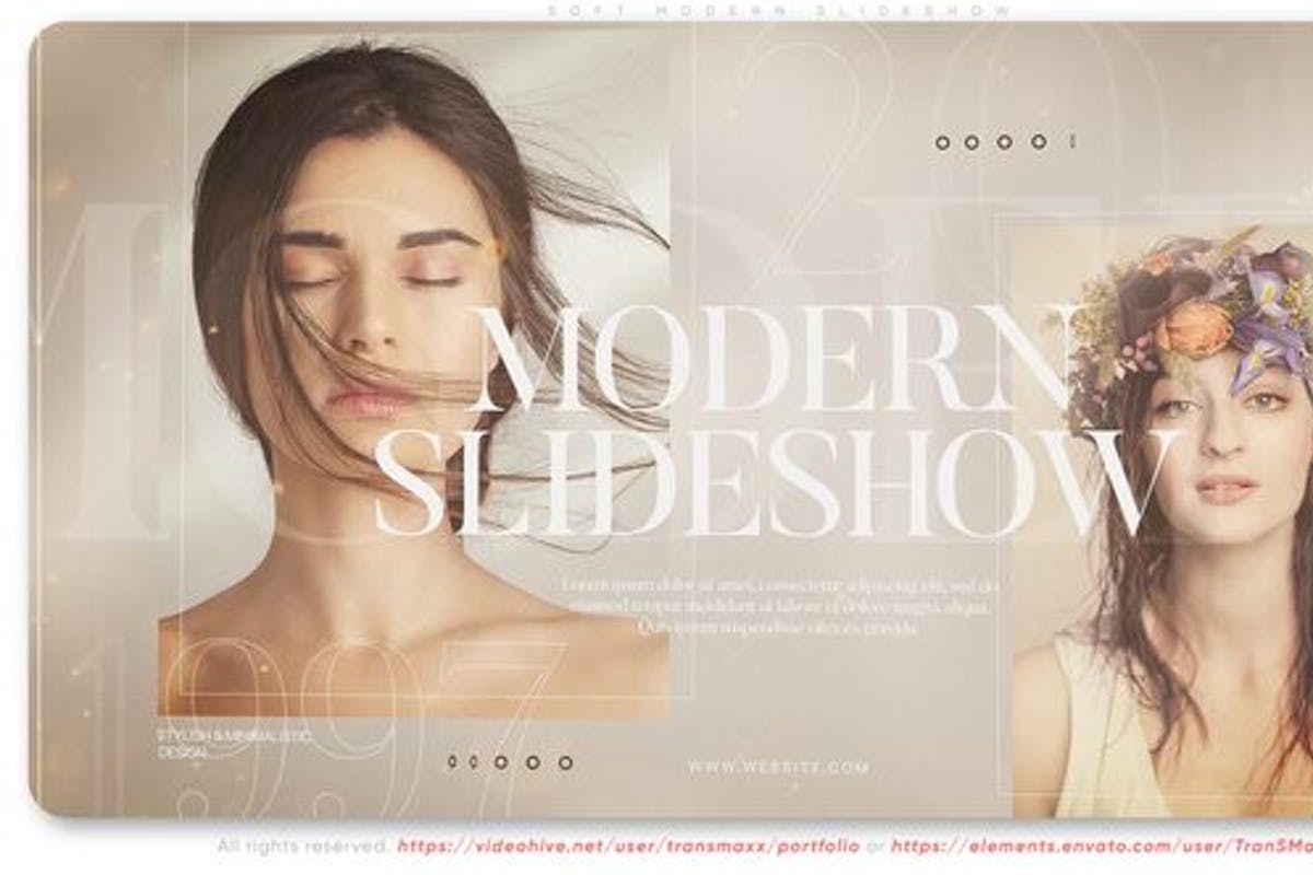 Soft Modern Slideshow For After Effects