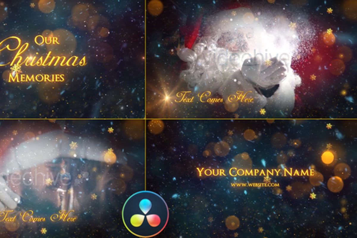 Christmas Memories Slideshow - DaVinci Resolve