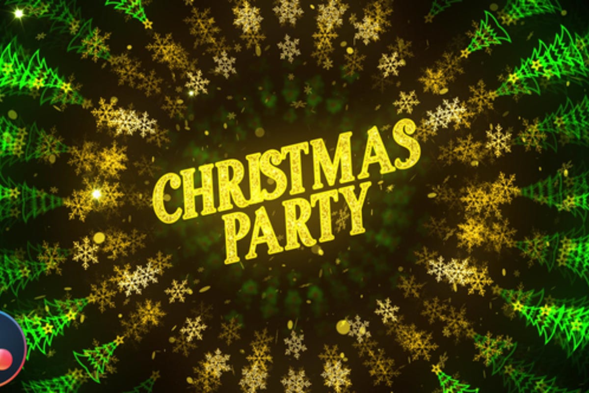 Christmas Party Invitation - DaVinci Resolve