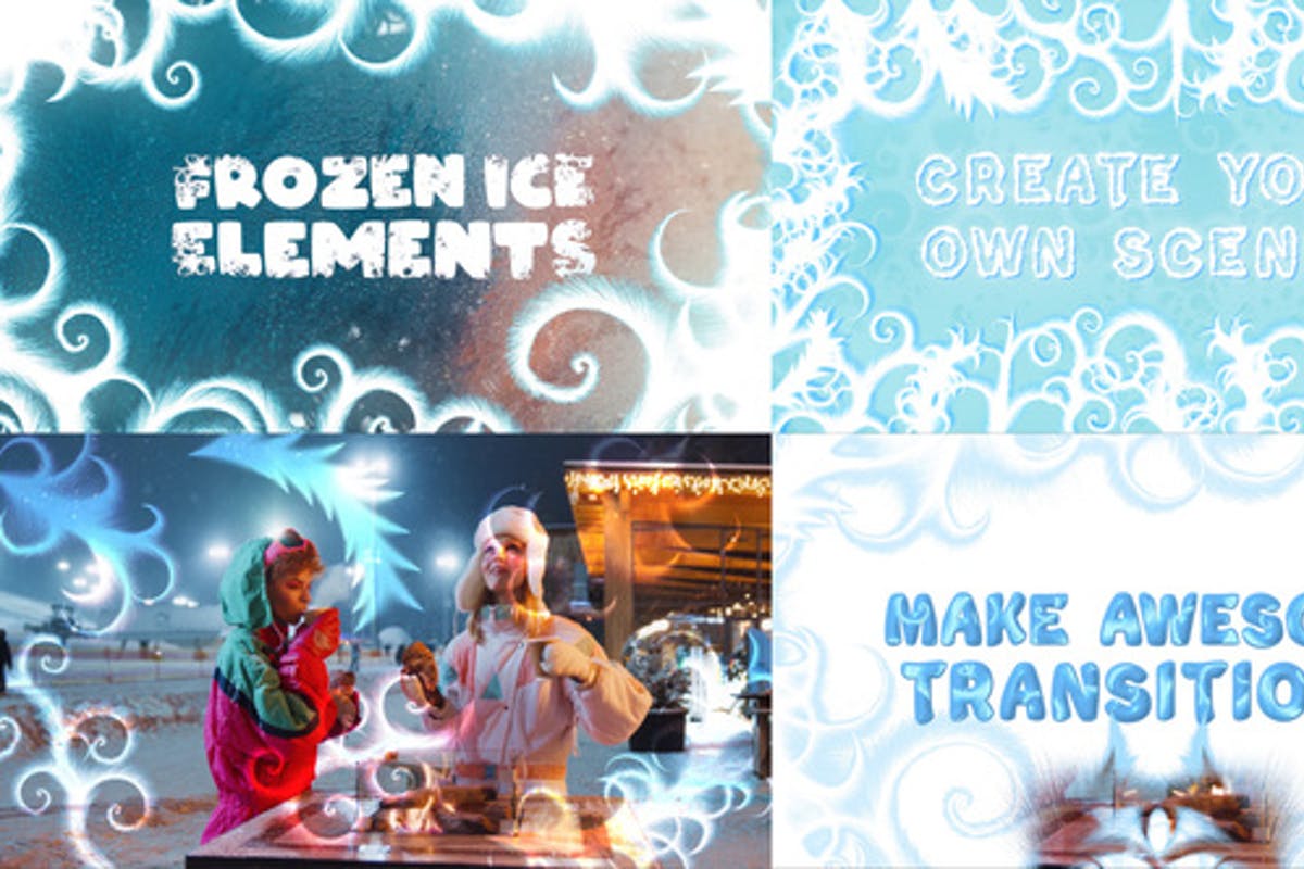 Frozen Ice Elements for DaVinci Resolve