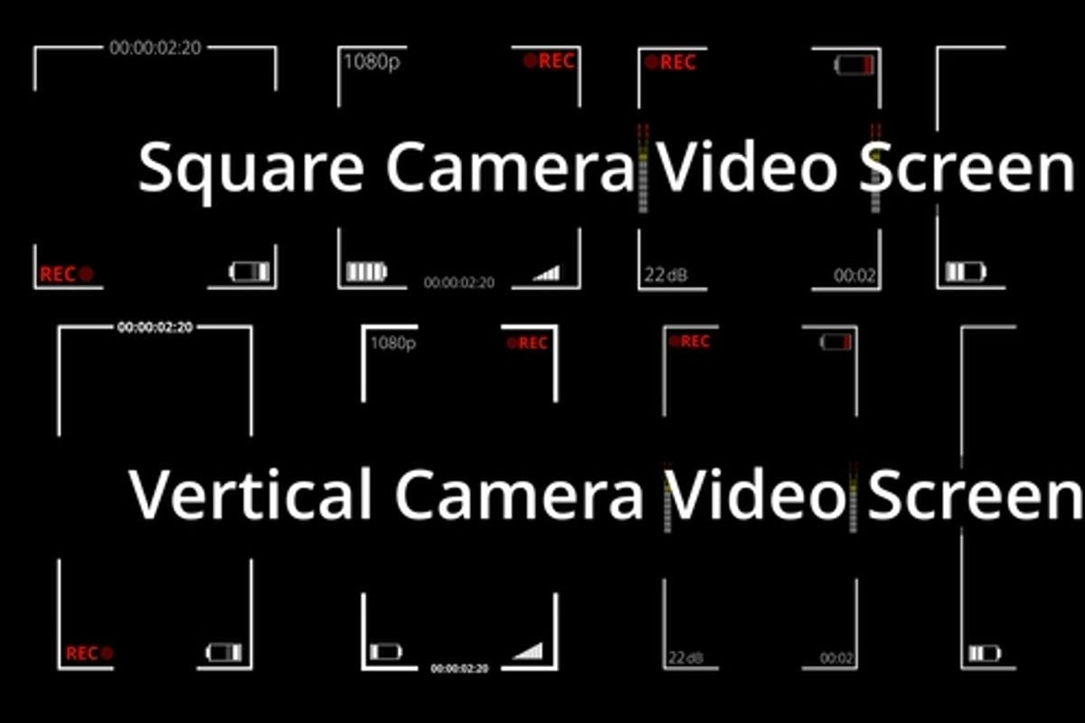 Square and Vertical Video Recording Screen