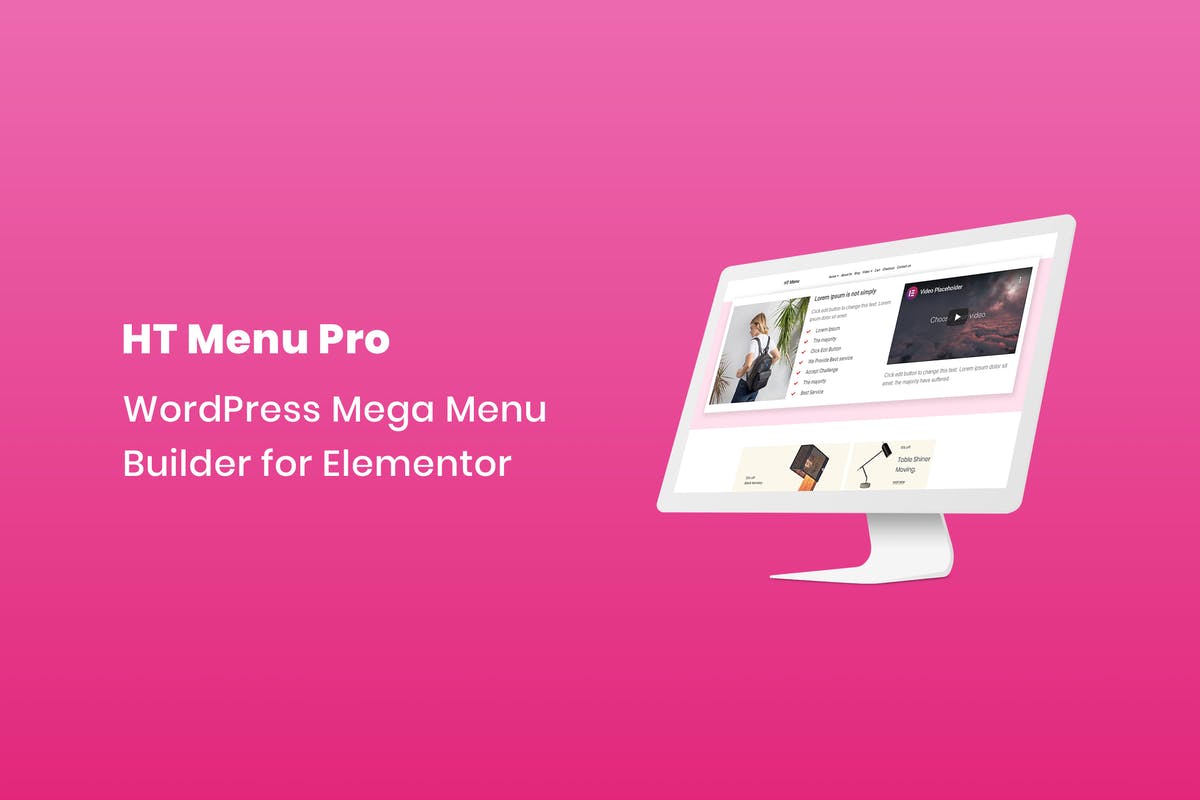 HT Menu Pro – WordPress Mega Menu Builder for Elem