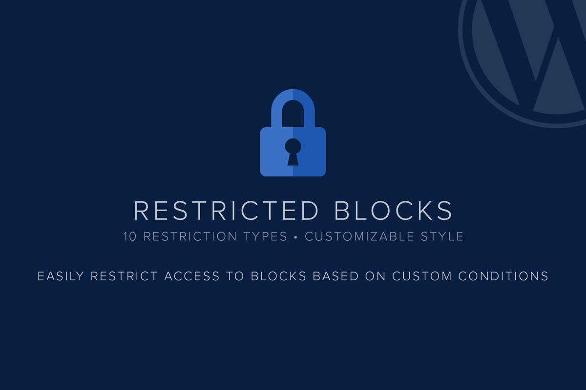 Restricted Blocks WordPress Plugin