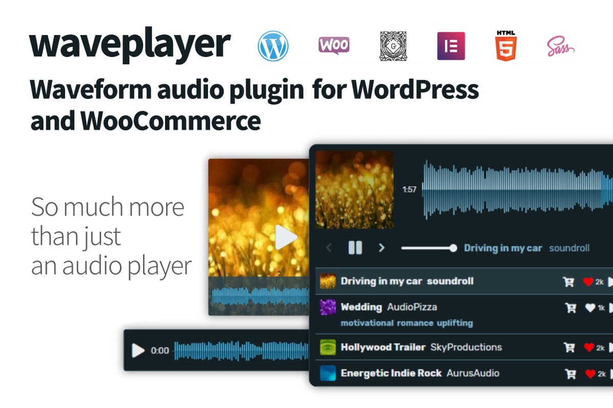 WavePlayer, Audio Player for WordPress/WooCommerce