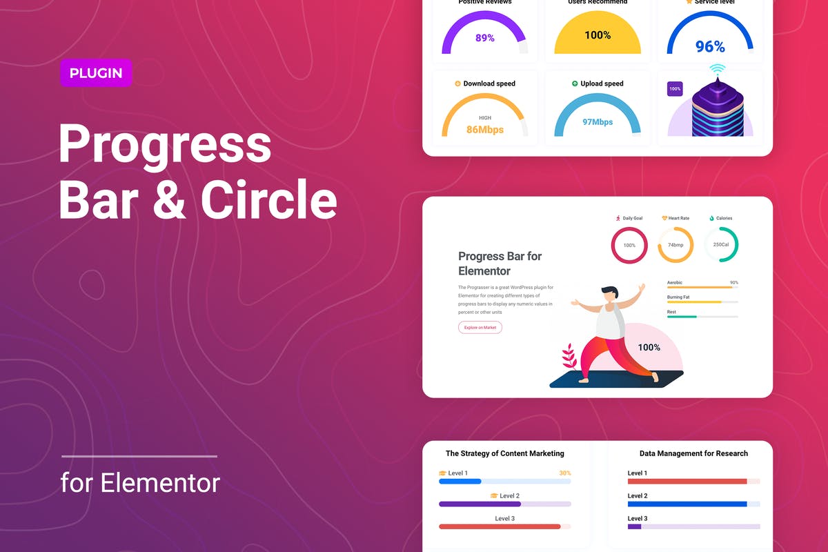 Progress Bar and Progress Circle for Elementor