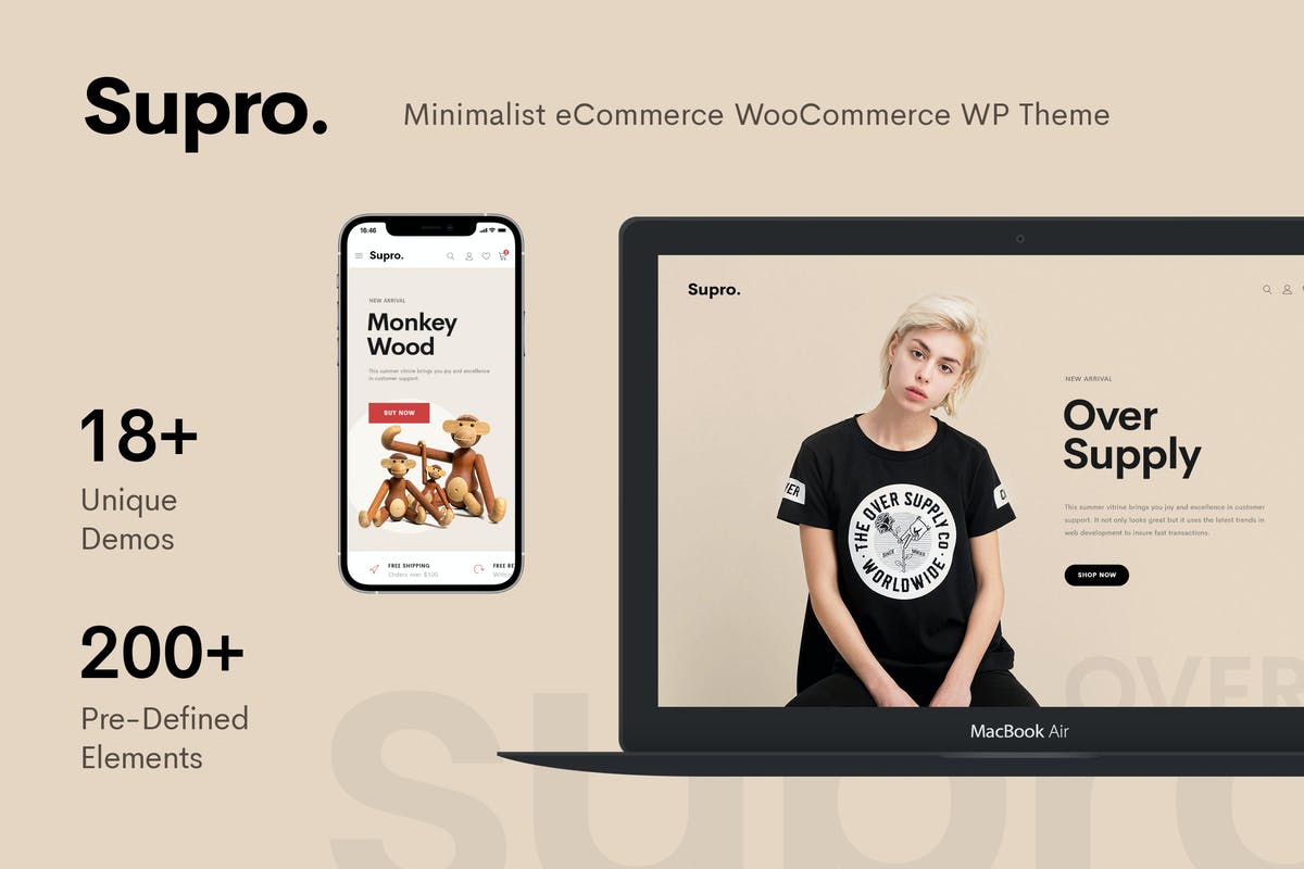 Supro - Minimalist WooCommerce WordPress Theme