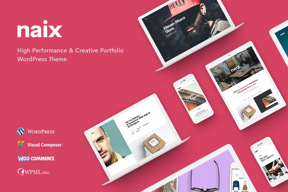 Naix - Creative Portfolio WordPress Theme