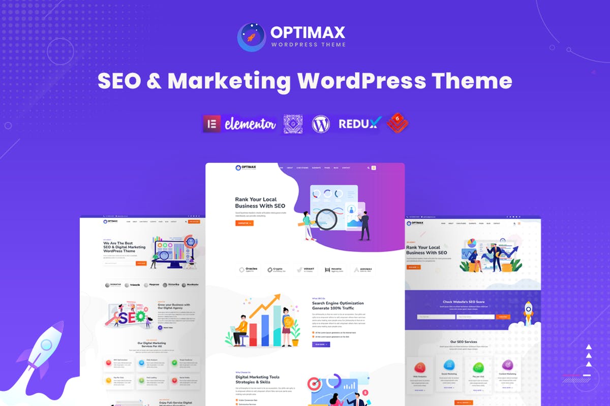 Optimax - SEO & Marketing WordPress Theme