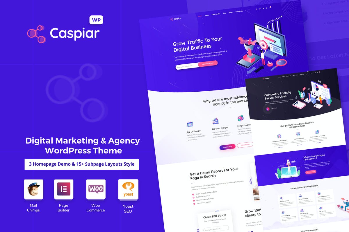 Caspiar Digital Marketing & Agency Theme