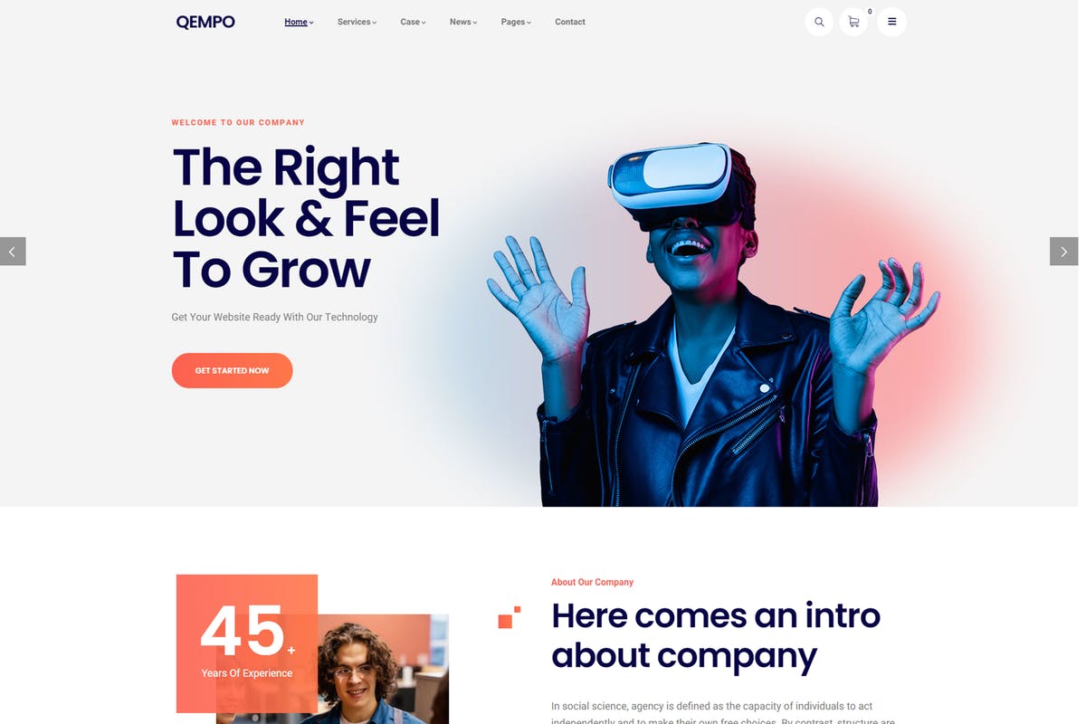 Qempo - Digital Agency Services WordPress Theme