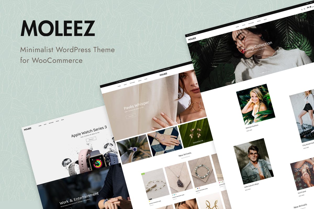 Moleez - Minimalist WordPress Theme for WooCommerc