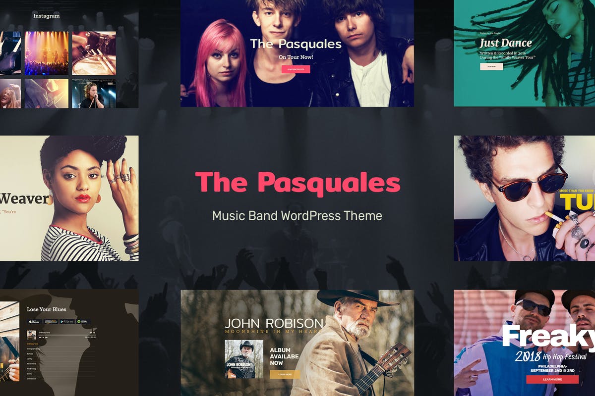 The Pasquales - Music Band, DJ and Artist WP Theme