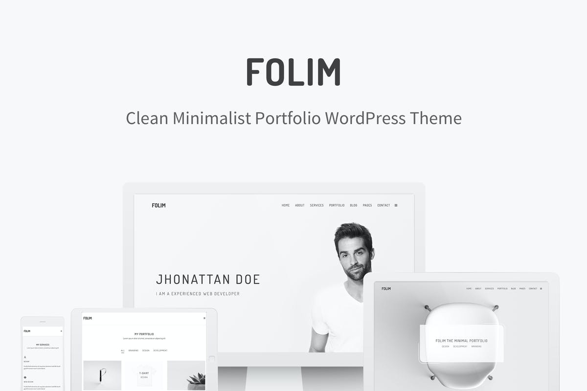 Folim - Clean Minimalist Portfolio WordPress Theme