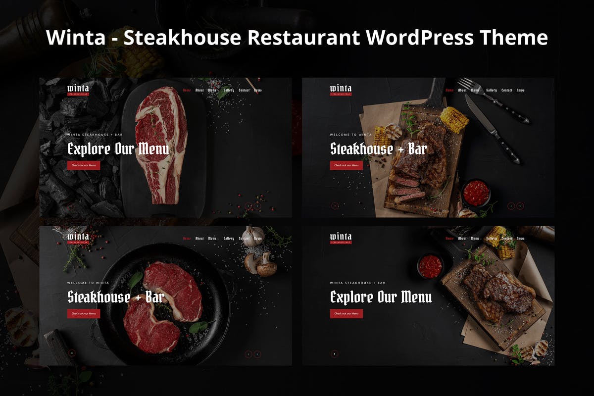 Winta - Steakhouse Restaurant WordPress Theme