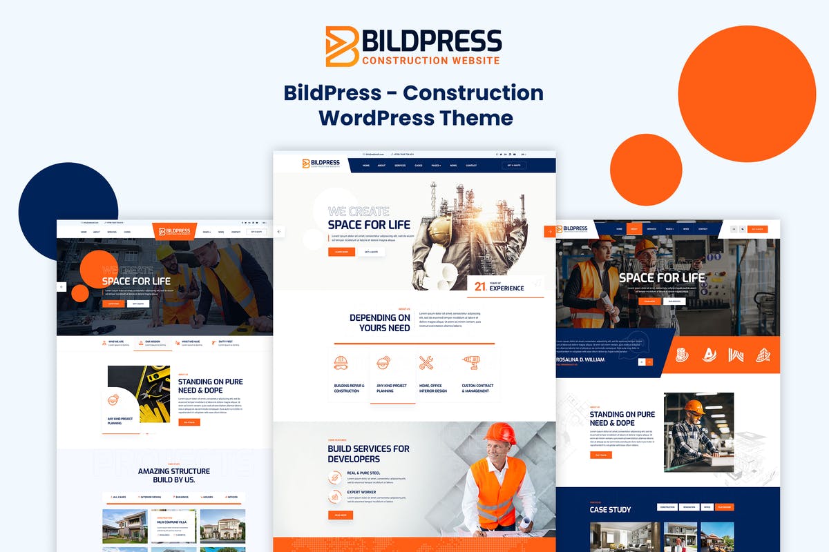 BildPress - Construction WordPress Theme + RTL