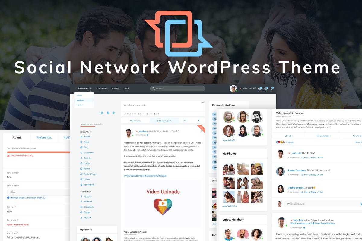 MateBook - Social Network WordPress Theme