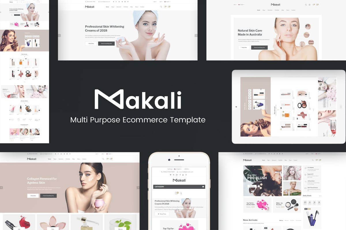 Makali - Cosmetics & Beauty Theme for WooCommerce