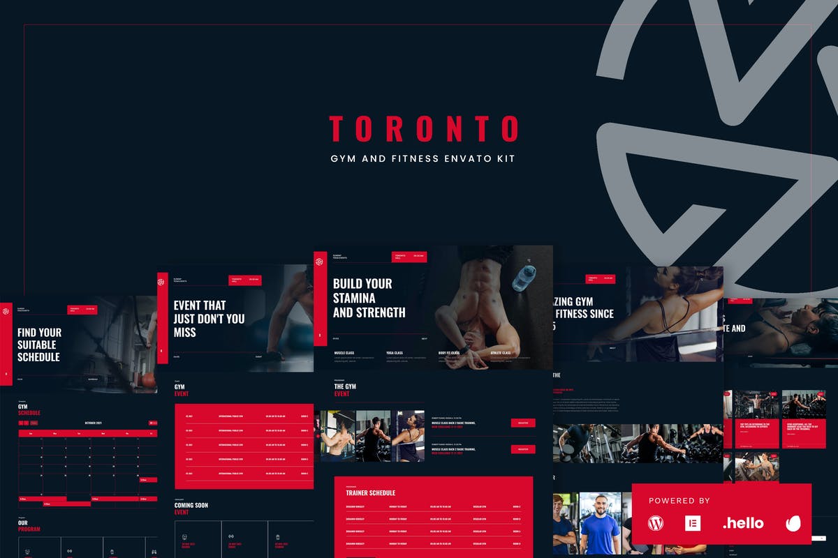 Toronto - Gym & Fitness Elementor Template Kit