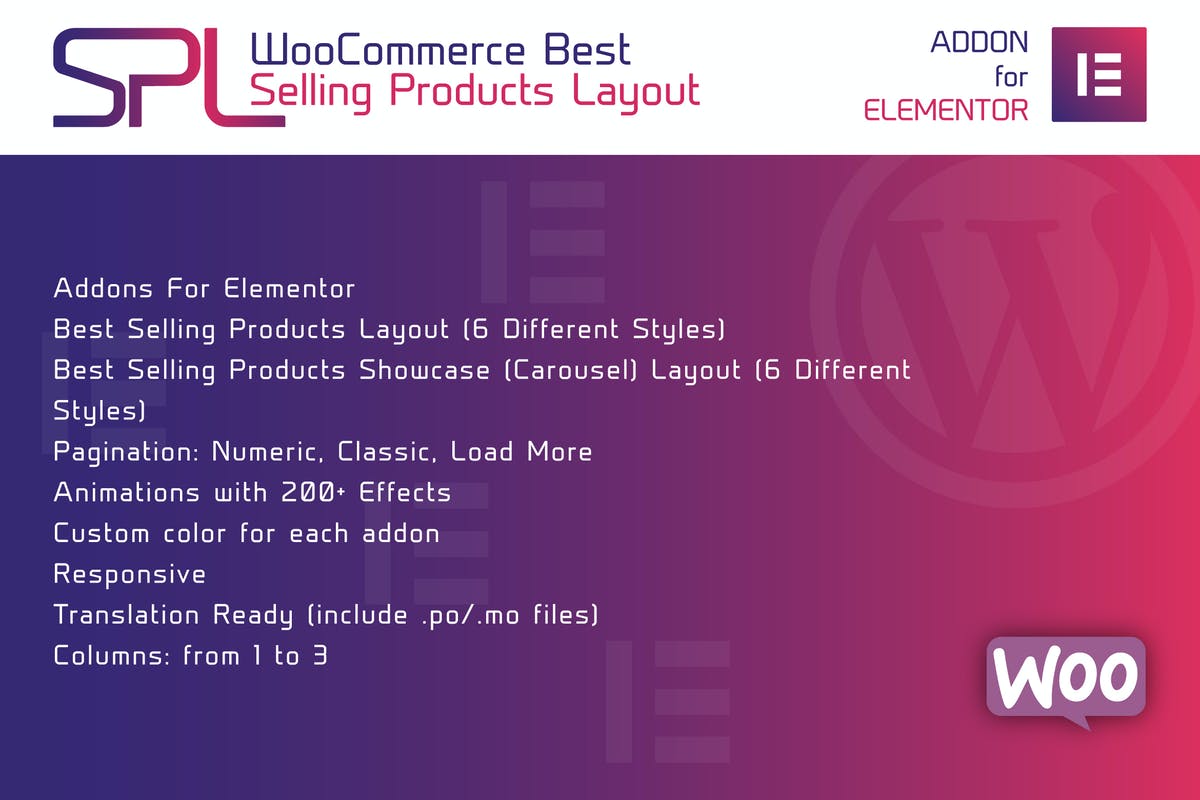 WooCommerce Best Selling Products for Elementor