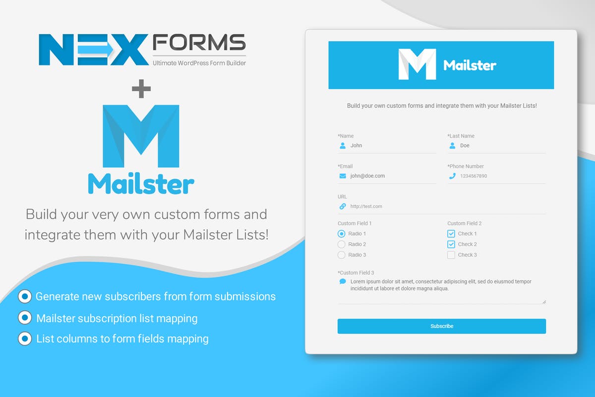 NEX-Forms - Mailster Add-on