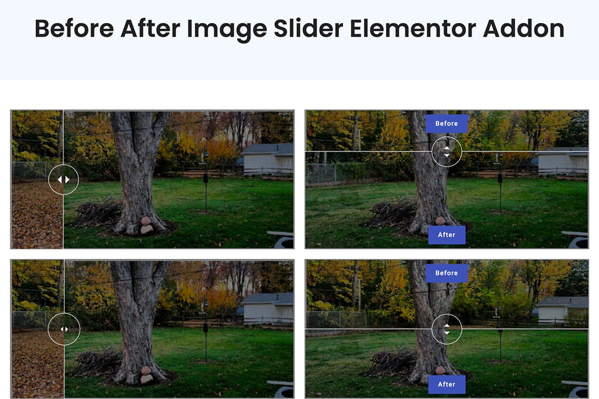 Before After Image Slider Elementor Addon