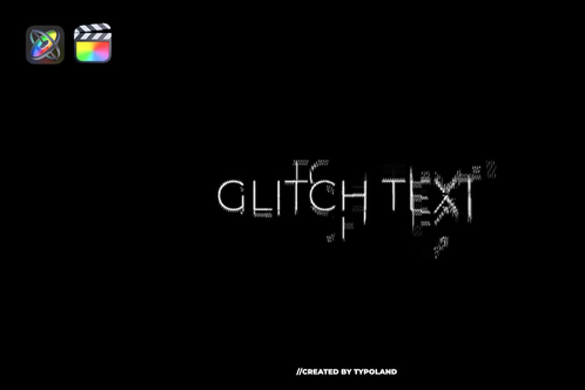 Glitch Text Animations For Final Cut & Apple Motion