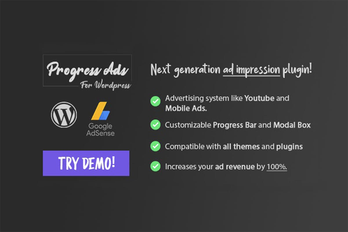 Progress Ads - WordPress Adsense & Banner Plugin