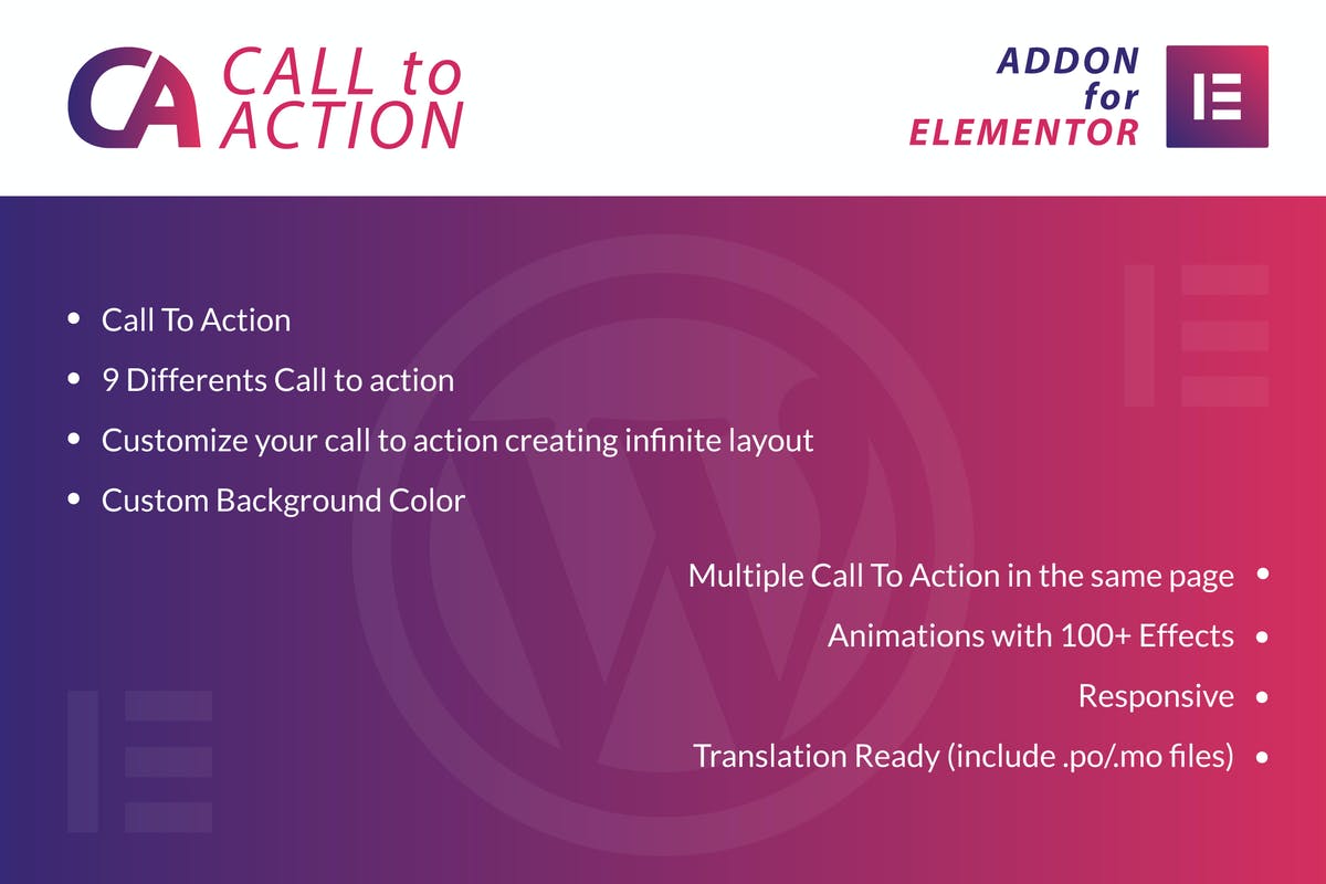 Call To Action for Elementor WordPress Plugin