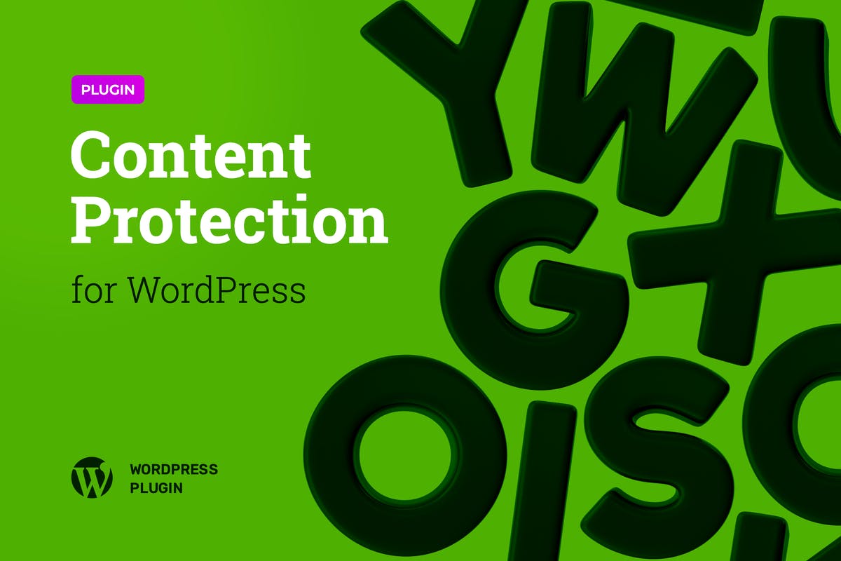Content Protection Plugin for WordPress Theme