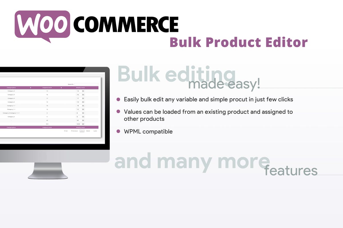 WooCommerce Bulk Product Editor