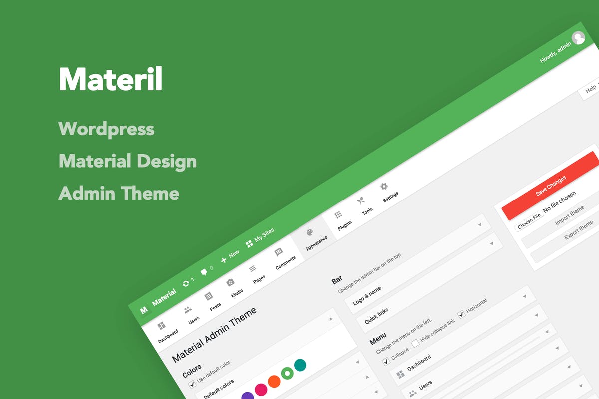 Materil - WordPress Material Design Admin Theme